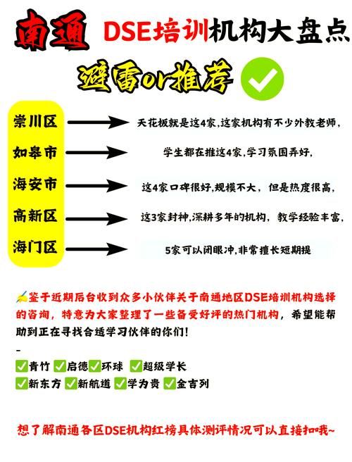 好的DSE培训机构怎么选？五大关键评估标准解析