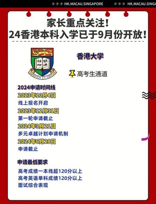 香港本科大学申请条件全攻略 流程与时间节点