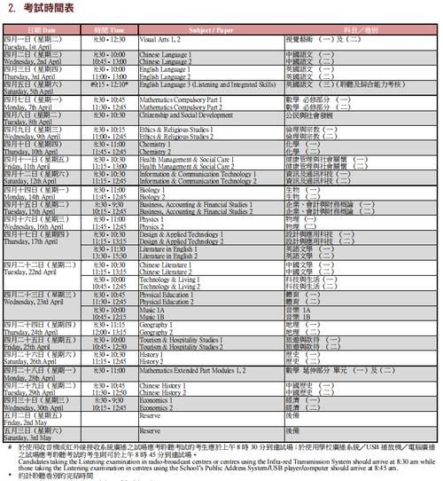 香港DSE官网最新消息 考试安排与防疫须知